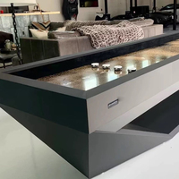 Table de shuffleboard professionnelle de haute qualité, mini, 9 pieds/12 pieds/14 pieds/16 pieds, avec cadre en bois, plateau en ardoise et coussinets, pour jeux sportifs d'intérieur OZSMEI