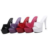 Chaussures à talons pour femmes, sandales de styliste, chaussures à plateforme à talons hauts de 15 cm, pantoufles Sexy, été, meilleures ventes,