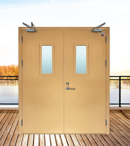 <span class=keywords><strong>WH</strong></span> Certifié approuver Hôtel Commercial Portes coupe-feu en acier métal creux 2 heures cote de feu Design moderne porte coupe-feu - Product Image 5