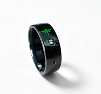 Bague Intelligente en Céramique avec Transcription Vocale IA, Suivi du Sommeil, Télécommande, Étanchéité IP68, Contrôle par Application, Prise en Charge OEM/ODM