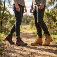 Bottes Martin d'occasion de marque internationale, unisexe, styles variés, livraison aléatoire, vente en gros par lot, minimum 50 paires pour la revente
