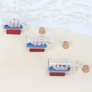 Nuovo Arrivo: Mini Barca a Vela del Marchio ML in Bottiglia di Vetro, Tecnica di Fusione, Stile Antico Imitazione Feng Shui, Decorazione Nautica, Idea Regalo - Product Image 3