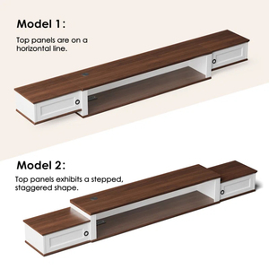 OEM ODM Farmhouse Floating <b>TV</b> <b>Stand</b>, Wood Entertainment Center, Wall Mounted <b>Tv</b> Shelf with Light & Charging Station - Product Image 4