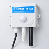 Sensor Lingkungan All-in-One BGT-AWS yang Dipasang di Dinding untuk Pemantauan CO2, Kelembapan, Suhu, dan Cahaya