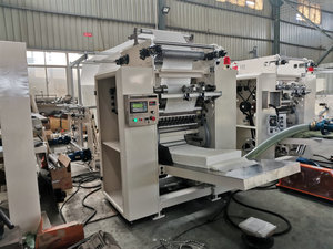 Machine <span class=keywords><strong>de</strong></span> fabrication <span class=keywords><strong>de</strong></span> serviettes en papier pliées en V et <span class=keywords><strong>de</strong></span> mouchoirs faciaux, à embossage automatique, à grande capacité, du fabricant chinois Xinyun PLC Gear - Product Image 2