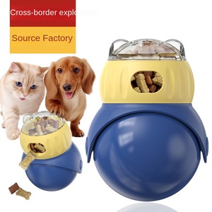 Fabrika Toptan Plastik Eğitici Bardak Şeklinde Baykuş Kedi Oyuncağı, Sızdırmaz Mama Tasarımlı - Su Geçirmez Olmayan Kedi Mama Kabı Köpek Mama Oyuncağı - Product Image 1