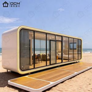 Casa Cápsula Prefabricada de Acero de Estilo Moderno de Mediados de Siglo, Modelo Apple Cabin de OCM |   Casa de Huéspedes al Aire Libre para Complejos Turísticos, Oficinas en Casa, Bares en Casa - Product Image 6