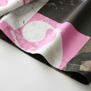 เสื้อเชิ้ตผ้าซาตินมีกระดุมสำหรับผู้ชายเสื้อพิมพ์ลายแขนสั้นแบบลำลองฤดูร้อนป้องกันรอยยับ - Product Image 3