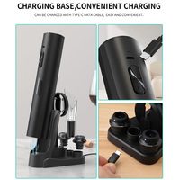 Éléphant blanc cadeaux pompe à vide ouvre-bouteille de vin ensemble coupe-feuille ouvre-bouteille automatique Rechargeable ouvre-bouteille électrique
