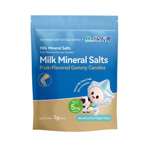 Integratore Alimentare per Adulti, Caramelle Gommose al Calcio Gusto Latte, Protezione della Salute, 60 Pezzi, OEM ODM, 2 Caramelle/Giorno, Durata 24 Mesi - Product Image 1