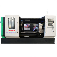 Torno de Roscado de Tubos CNC de Cama Plana Horizontal de un Solo Husillo para Trabajo Pesado QK1344 con Mandril Hidráulico de 130 mm de Diámetro Pasante