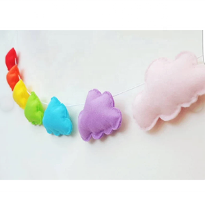 Decoración multifuncional de nubes de fieltro para bebé - Product Image 2