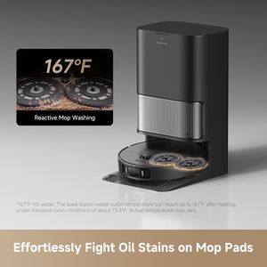 DREAM L40s Ultra Robot Vacuum Cleaner Powerful 19000Pa LDS Slam Navigation App-Controlled Auto Refill Self-Emptying Dust <b>Bin</b> - Product Image 1