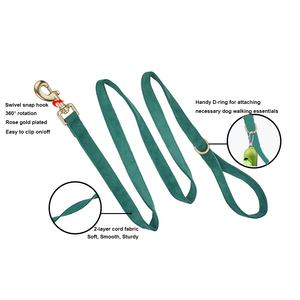 Kalung anjing korduroi/beludru, setelan tali anjing dan kalung anjing grosir garis panjang penuntun hewan peliharaan warna mewah untuk anjing kecil ukuran sedang dan besar - Product Image 4