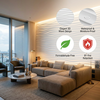 Panneau mural en MDF plaqué chêne composite insonorisant, revêtement en bois ondulé 3D, lambris acoustique en bois pour la décoration intérieure