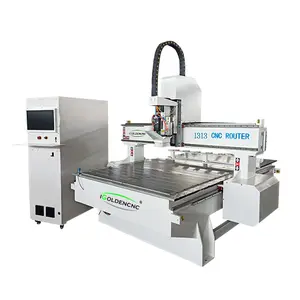 Jinan 1313 atc cnc roteador corte de madeira, máquina de corte mdf móveis de madeira