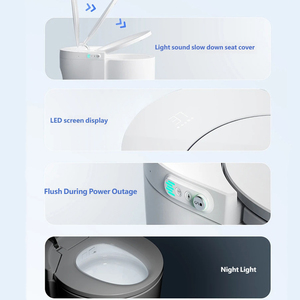 Inodoro Inteligente de Lujo con Sensor Automático, Inodoro Eléctrico Inteligente, Inodoro de Cerámica con Bidé Automático - Product Image 6