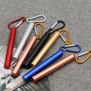 Portable Foldable Retractable Reusable Custom Eco-Friendly Stainless Steel 304 Telescopic Collapsible <b>Drinking</b> <b>Straw</b> Set Outdoor - Product Image 2