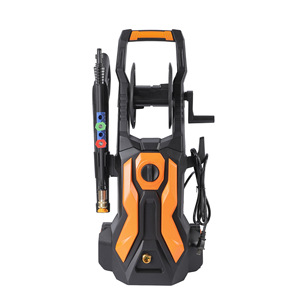 เครื่องฉีดน้ำแรงดันสูงไฟฟ้า 1500W+ สีส้ม แบบพกพา พร้อมสายยางและชุดหัวฉีด - Product Image 3