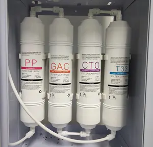 filtre à eau Suppliers-Cartouche avec filtre pour distributeur d'eau, 5/10 pouces, PP GAC CTO UF T33