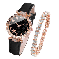 Montre analogique à quartz pour femme McyKcy, cadran Sea Star, bracelet en cuir 37 mm, bande 10 mm, lentille en acrylique écologique, chiffres romains