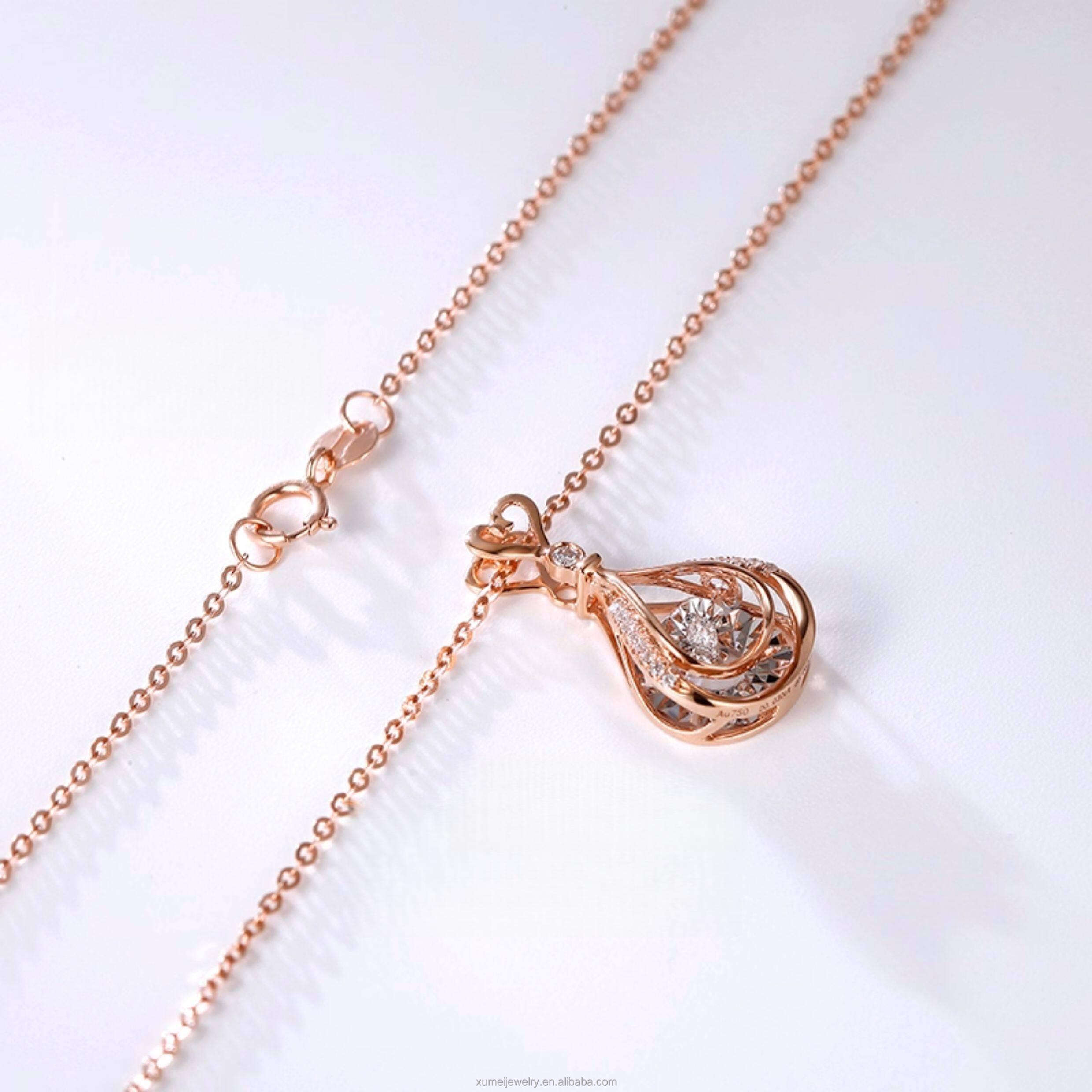 18K Rose Gold+Lab Diamond