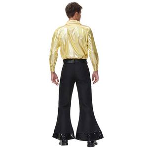 Halloween Bell Bottoms Performance Clothing 70s Disco Hippie Hombres Nostálgico 80s Disfraz 2017 - Product Image 3