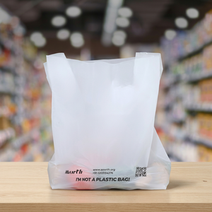 UKHI BRAND Customized Reusable PE Plastic U-Cut <b>Bag</b> Heat <b>Seal</b> Sealing Recyclable Biodegradable Valve Vest Flexo Printed <b>Bags</b> - Product Image 6