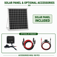 Kit Chargeur Solaire pour Bateau Marin 10W 20W 30W 12V Panneau Monocristallin avec Contrôleur Câble Personnalisé Étanche Plug & Play