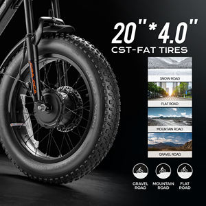 Eahora Luna 21000wデュアルモーター48v20ah 20 "* 4.0" E自転車高速Ebike折りたたみ式フルサスペンションファット電動自転車 - Product Image 4