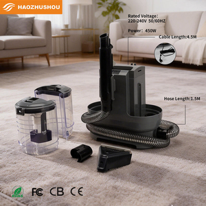 Nettoyeur de tissus portable professionnel à double réservoir d'eau, pulvérisation et aspiration, pour nettoyer les tissus, les meubles et les tapis - Product Image 2