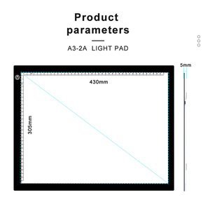 JSK A3 Kích Thước Led Truy Tìm Ánh Sáng Pad Nghệ Sĩ Vẽ 5V Usb Power Vẽ Board LED Ánh Sáng Bảng Pad - Product Image 6