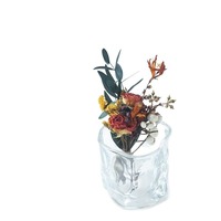 Kit de bouquet de fleurs séchées et stabilisées style forêt, mini arrangement artistique de marguerites pour décoration de cadeaux et souvenirs