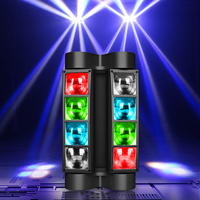 M30 8*3W RGBW LED Moving SPIDER Beam Lights DMX Control Chrome Body Theme Park Use IP20 Rated Blue Red Green Warm Cold White