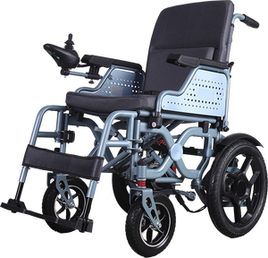 New Electric Wheelchair Heavy Duty Electric Wheelchair for Adults Steel Frame Foldable Comfortable Powered Wheelchair