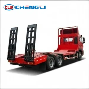 Camion plateau CLW 8X4, camion de transport d'équipement, camion de transport à plateau avec 32 places °   Angle de départ - Product Image 3
