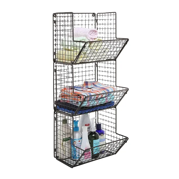 2021 metal wire mesh kitchen storage rack fruits organizer shelves for kitchen living room