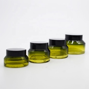 Good Comments Glass <strong>Bottles</strong> and Jars for Skin Care Face Cream <strong>Green</strong> Gradient Color with <strong>Top</strong> Cap 30ml 60ml 100ml 120ml 200ml - Product Image 6