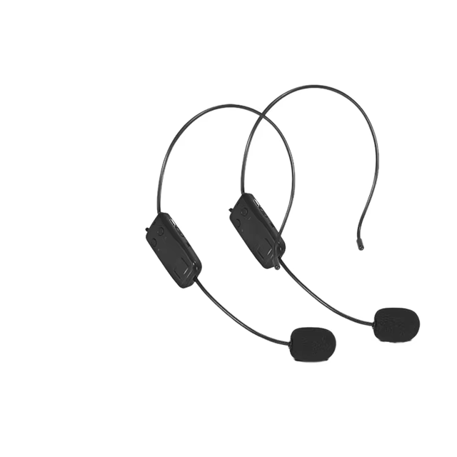 2.4G Head-mounted Wireless Lavalier Microphone Set Transmitter with Receiver for Amplifier Voice Speaker Teaching