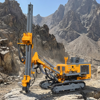 Machine de forage de surface KAISHAN, foreuse DTH portable sur chenilles pour l'exploitation minière et le forage de roches dures