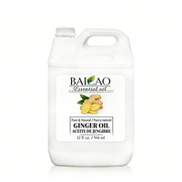 Huile essentielle pure écologique Baicao, huile de gingembre, source verte durable, certifiée HALAL, hydratant, aromathérapie, beauté, spa