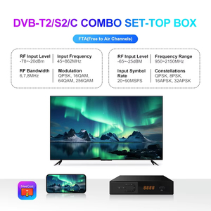 Receptor <span class=keywords><strong>de</strong></span> Satélite GX6605H con Decodificador Digital 1080P H.265 DVB-S2/T2/<span class=keywords><strong>C</strong></span>, Compatible con CAS ECOS OS, Combo para África - Product Image 2