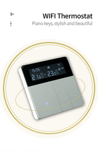 Tuya thông minh <span class=keywords><strong>Wifi</strong></span> push button nhiệt dưới sàn sưởi ấm nước/nồi hơi điện điều khiển nhiệt độ tường nhà tự động hóa - Product Image 5