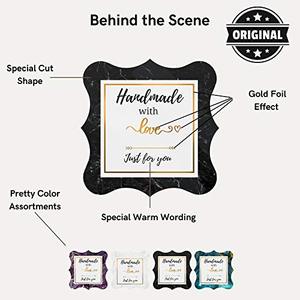 Handmade Reusable 500 Labels 2-Inch Elegant Special Cut Love <b>Stickers</b> <b>Roll</b> Waterproof Vinyl Homemade Goods - Product Image 4