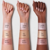 Surligneur liquide scintillant pigmenté longue durée Logo personnalisé surligneur de maquillage liquide pour le visage de haute qualité peau rougeoyante naturelle rose