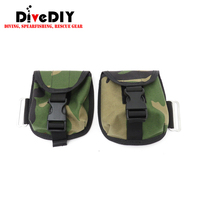 Pochette de plongée pour lest de 5 livres, multi-camouflage et couleur unie, sac de lest à fixation sur ceinture pour la plongée libre et la pêche sous-marine