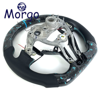 Volant de course personnalisé en fibre de carbone véritable forgée avec LED pour Hyundai I30N I20N Elantra Veloster Kona N Racing Style
