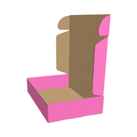 Versandkartons aus Wellpappe mit Niedrigem MOQ, Recycelbar, mit Logo, Pink, Wasserfest, für Kleine Unternehmen, Geschenkverpackung für Schuhe und Kleidung