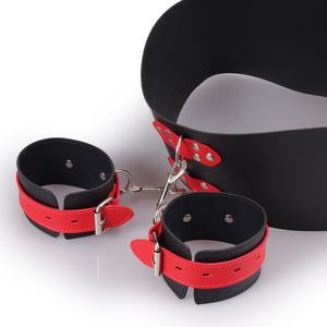 Ensemble de jouets de bondage en cuir, jouets sexuels pour adultes, menottes, <span class=keywords><strong>Femdom</strong></span> - Product Image 4