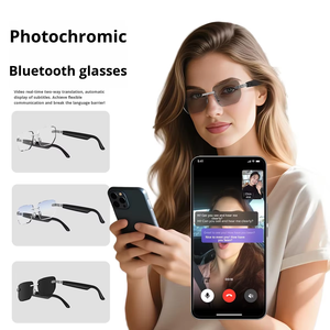 Nuevas Gafas Inteligentes Casuales con IA, Traductor, Lentes Fotocromáticas Anti Luz Azul, Gafas de Sol con Traducción <span class=keywords><strong>Chat</strong></span> GPT, Gafas Inteligentes con Audio - Product Image 3